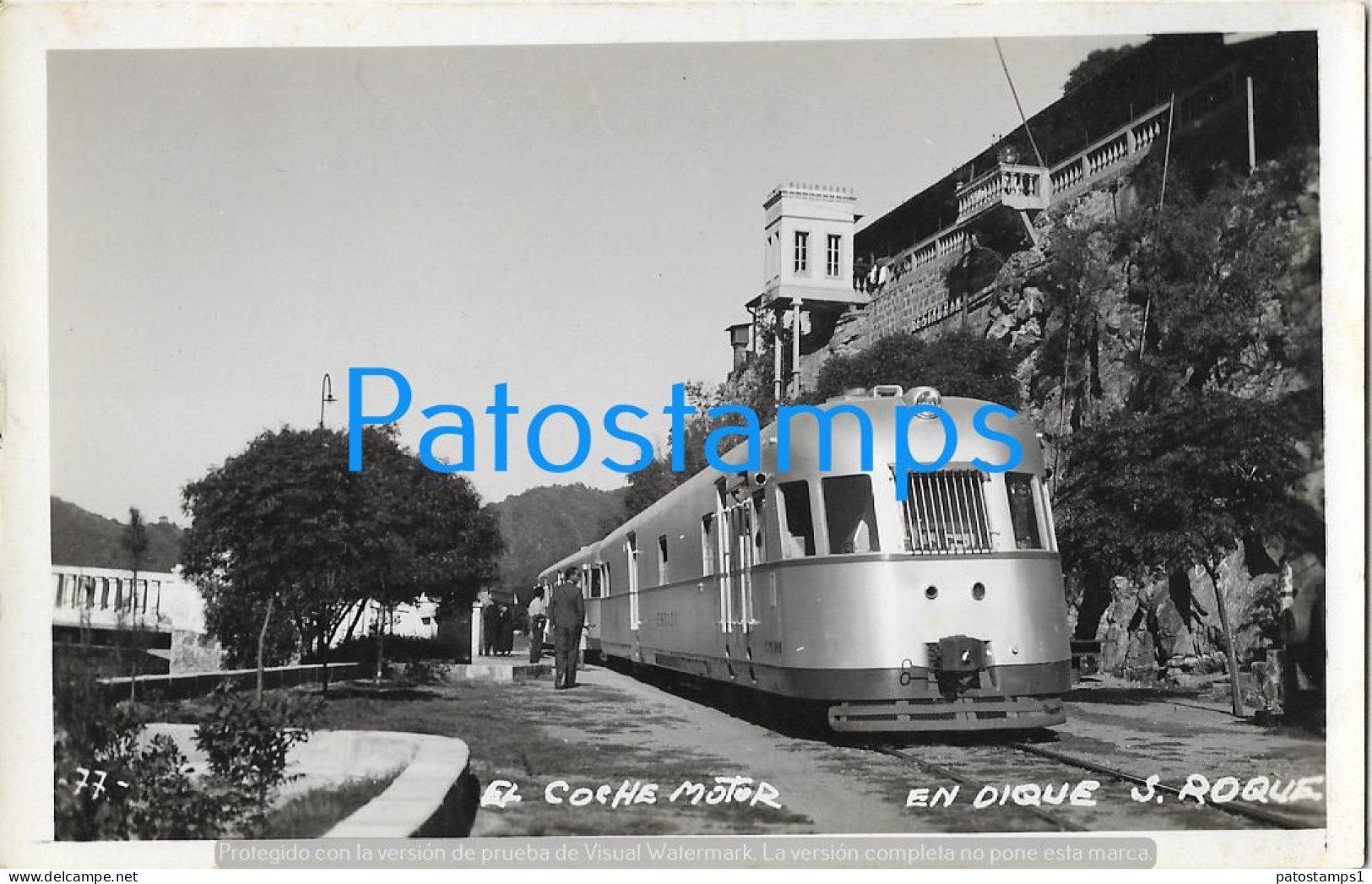 226687 ARGENTINA CORDOBA VILLA CARLOS PAZ DIQUE SAN ROQUE ESTACION TREN STATION TRAIN POSTAL POSTCARD - Argentinien