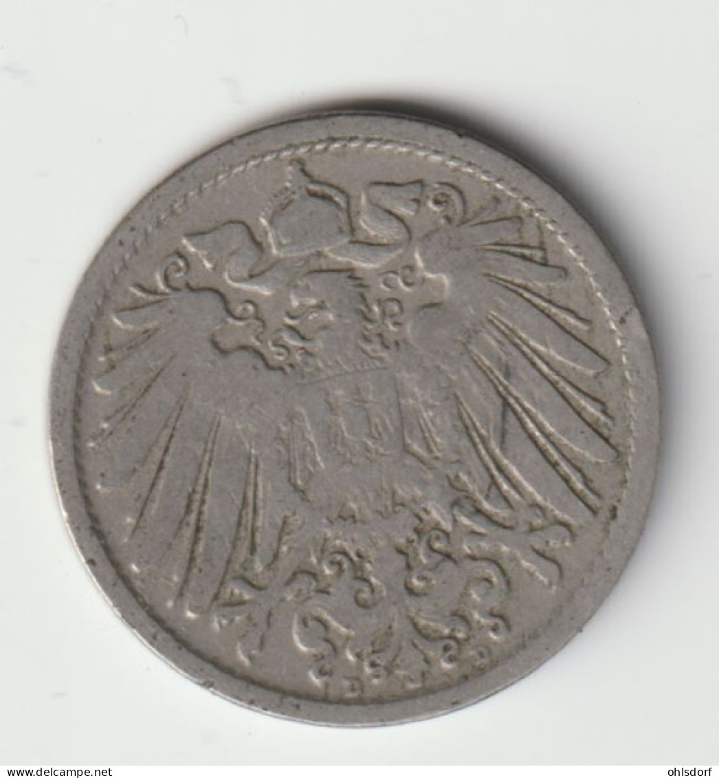 DEUTSCHES REICH 1891 D: 10 Pfennig, KM 12 - 10 Pfennig