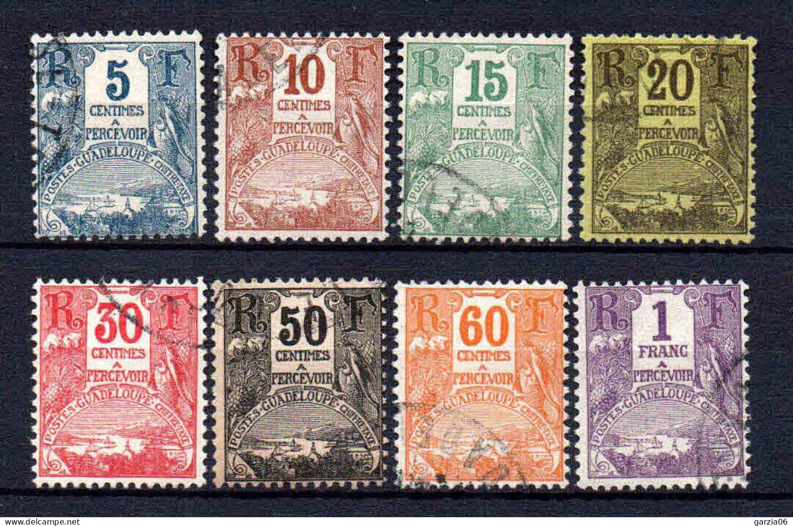 Guadeloupe  - 1904 -  Tb Taxe N° 15 à 22 - Oblitéré - Used - Portomarken