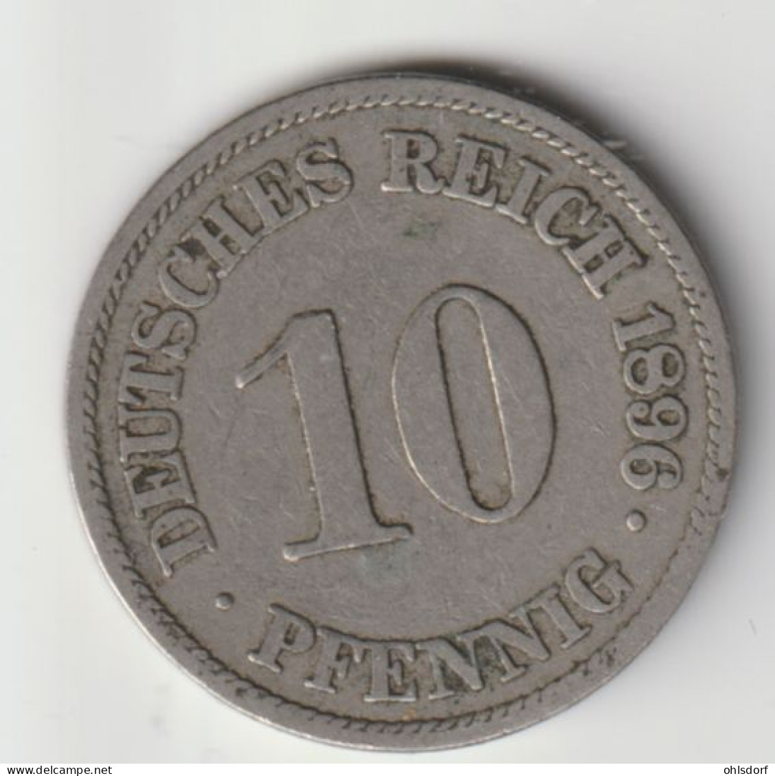 DEUTSCHES REICH 1896 A: 10 Pfennig, KM 12 - 10 Pfennig