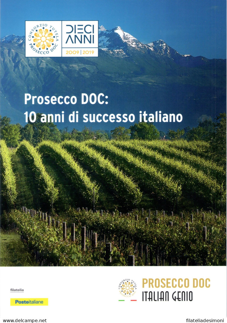 2019 Italia - Repubblica, Folder - Prosecco DOC N. 728 - MNH** - Presentation Packs