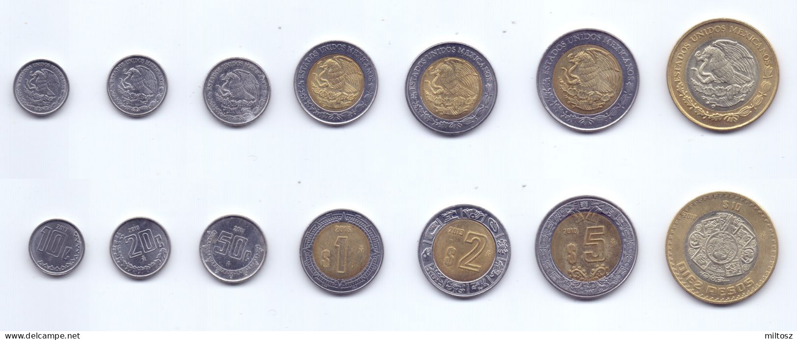 Mexico 7 Coins Lot 2009- - Mexico