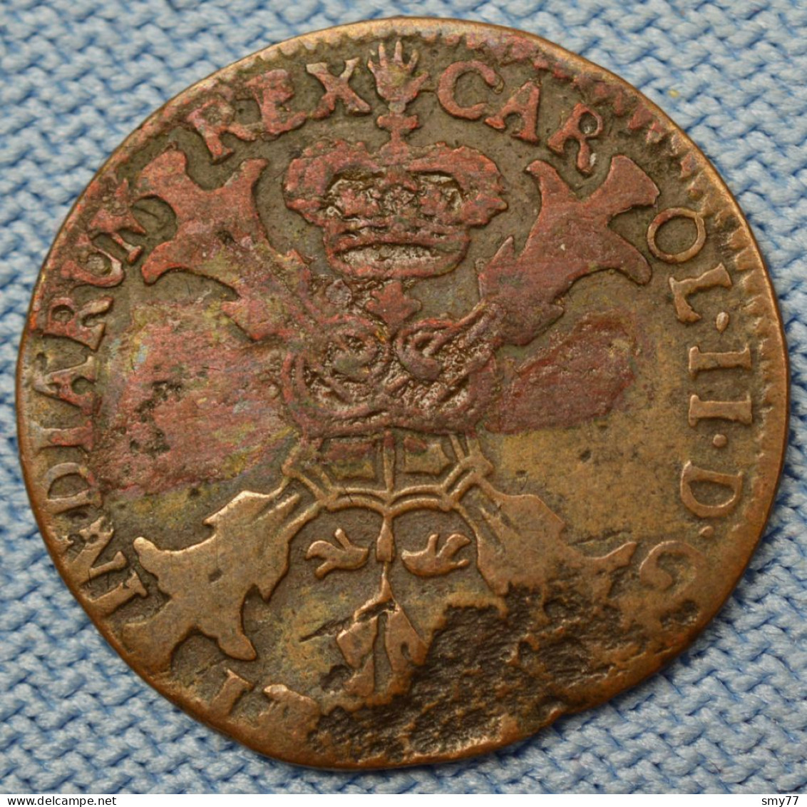 Brabant • Gigot / Duit  1700 • Charles II • Belgique / Belgium / Spanish Netherlands / Antwerp / 1/2 Liard • [24-567] - 1556-1713 Pays-Bas Espagols