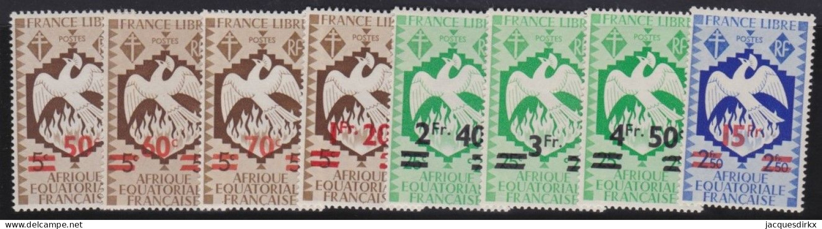 Afrique Equatoriale Française   .  Y&T   .    198/205     .      *    .    Neuf Avec Gomme - Nuovi