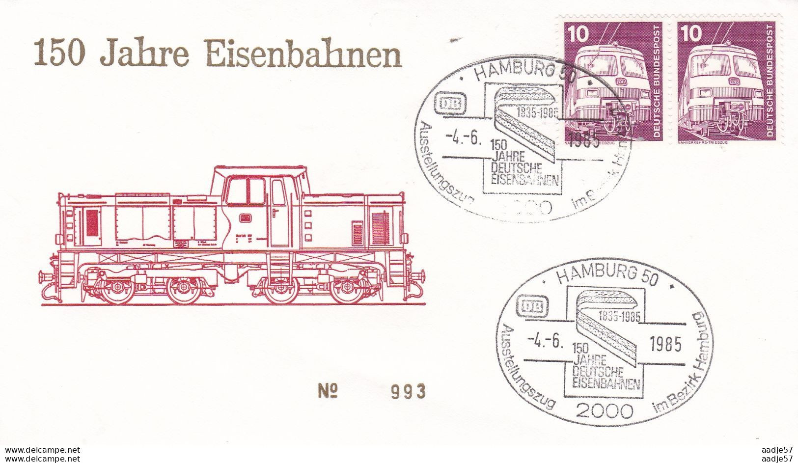 Germany Deutschland 150 Jahre Eisenbahnen Hamburg 04-06-1985 - Trains