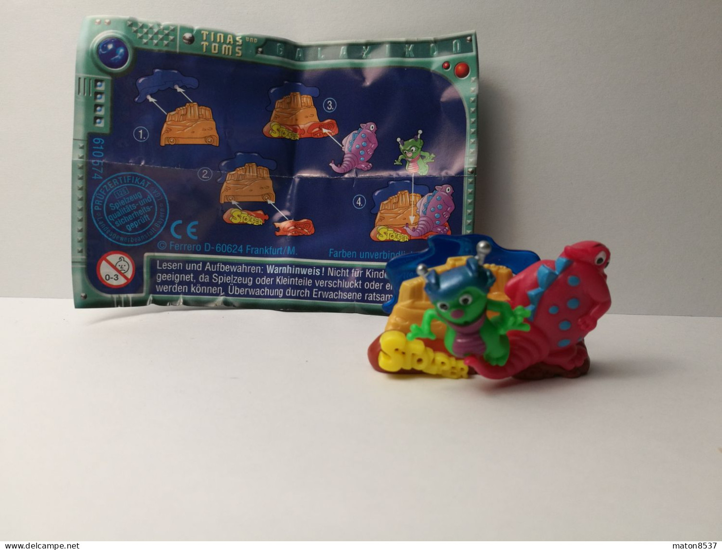 Kinder : 610574  Tinas Und Toms Galaxis Abenteuer 2001 - 3D Puzzle - Clumsy + BPZ - Steckfiguren