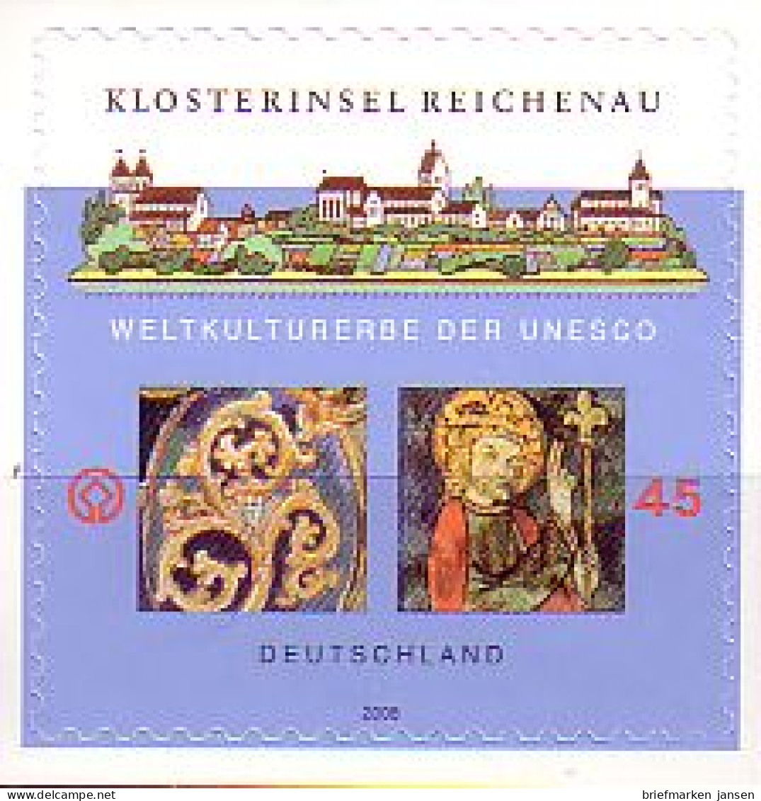 D,Bund Mi.Nr. 2642 Aus Folienbogen Klosterinsel Reichenau Bodensee Selbstkl.(45) - Sonstige & Ohne Zuordnung