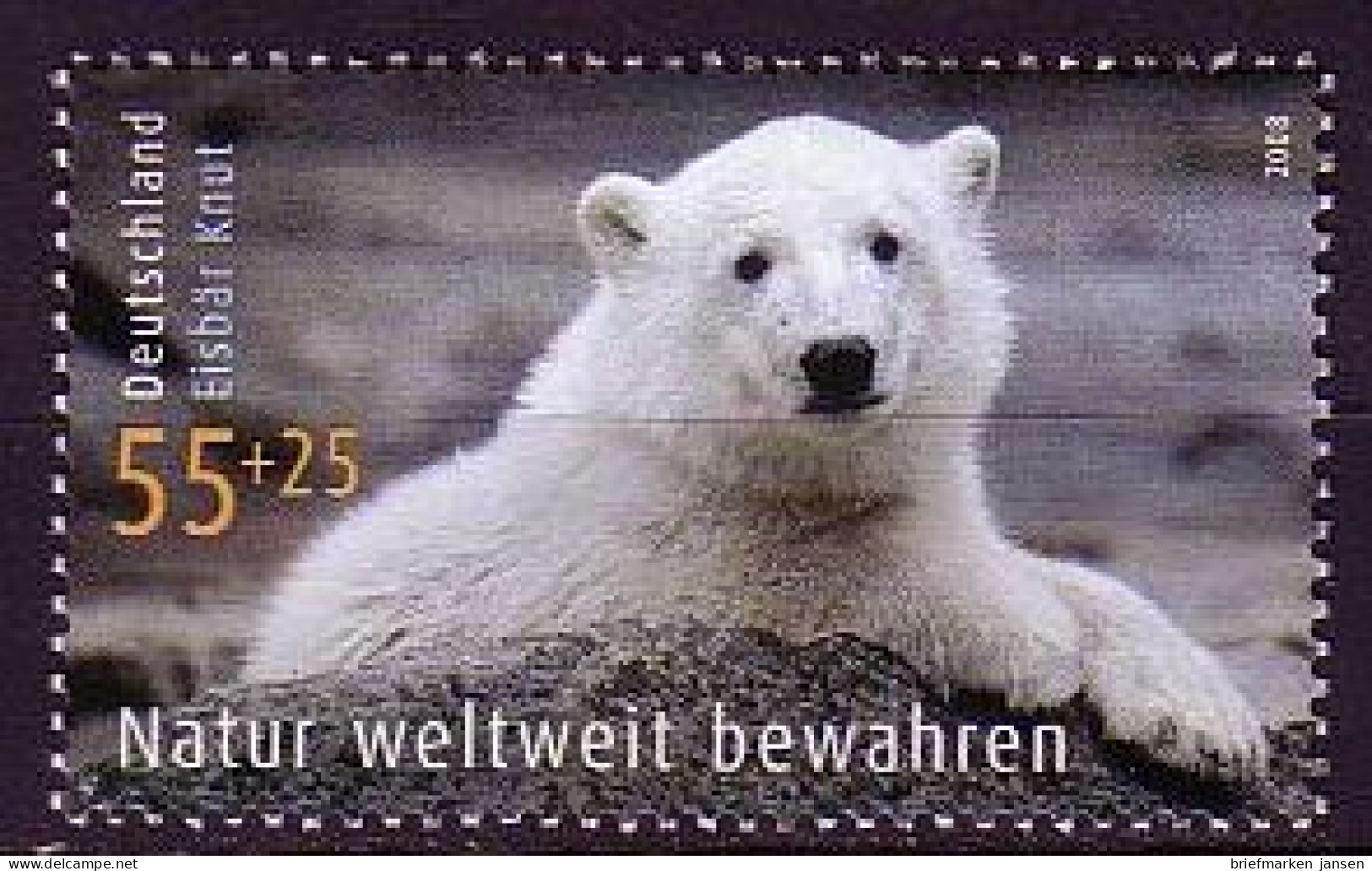 D,Bund Mi.Nr. 2656 Umweltschutz, Eisbär Knut, Berliner Zoo (55+25) - Sonstige & Ohne Zuordnung