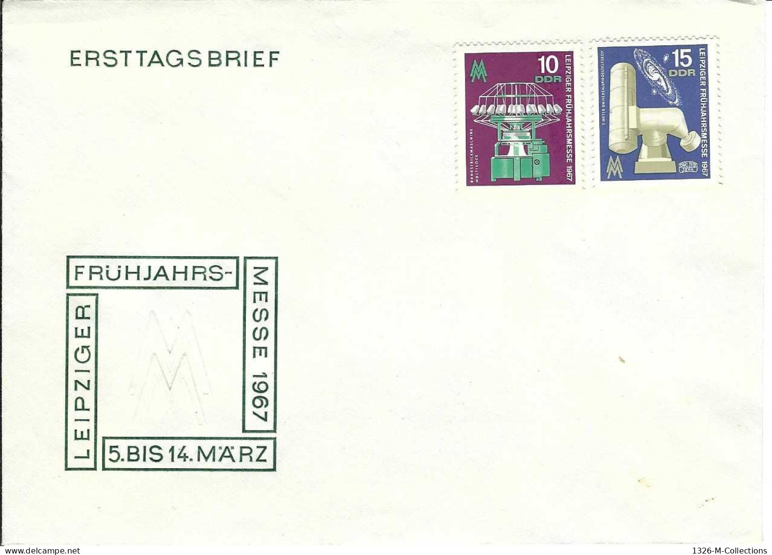 Envellope ALLEMAGNE ORIENTALE 1e Jour N° 951 - 952 Y & T - Other & Unclassified