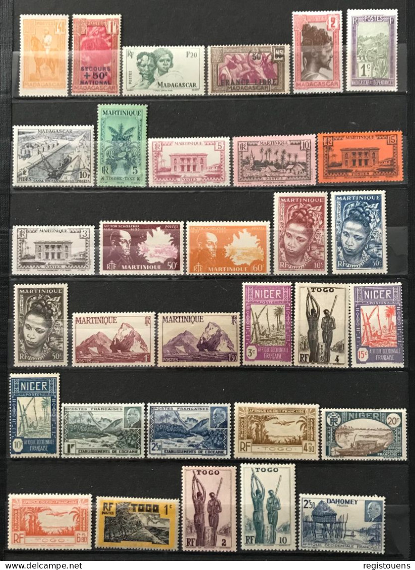 Lot De 66 Timbres Neufs** Divers Colonies Française - Altri & Non Classificati