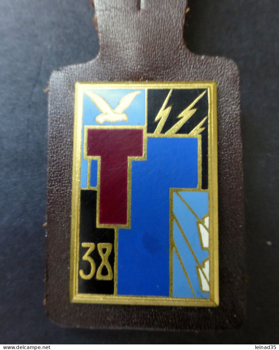 Insigne Du 38 éme Régiment De Transmission Et Insigne De L'Ecole Supérieure De L'Electronique De L'armée De Terre - Andere & Zonder Classificatie