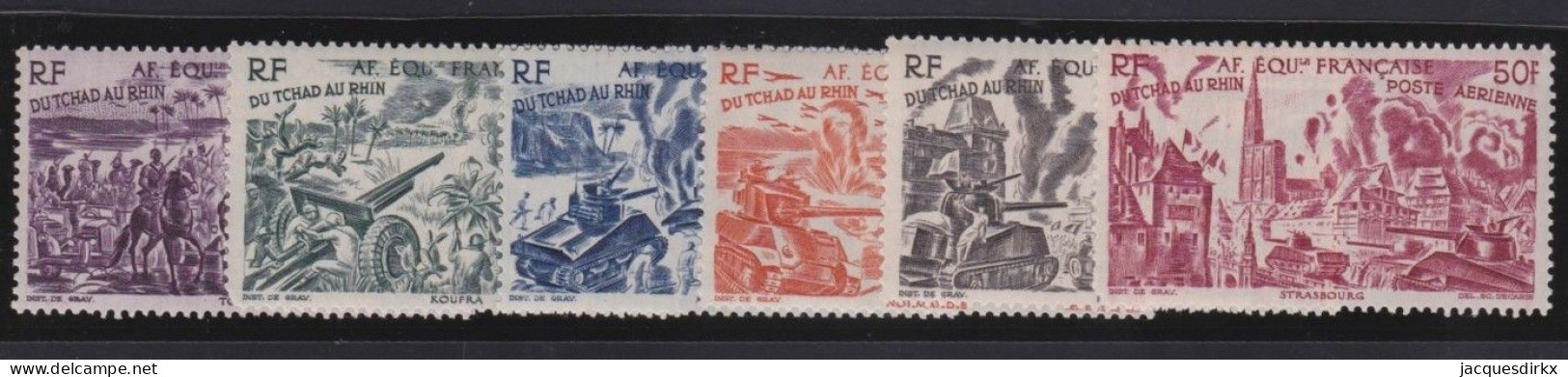 Afrique Equatoriale Française   .  Y&T   .    PA  44/49    .      *    .    Neuf Avec Gomme - Posta Aerea