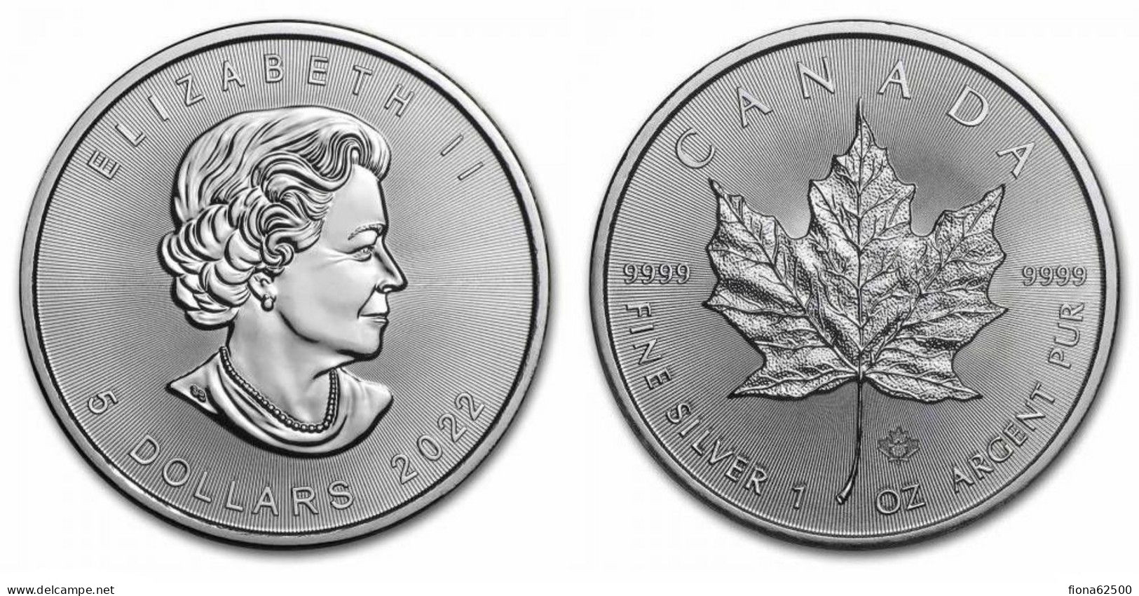 CANADA . MAPLE LEAF .1 ONCE D'ARGENT 2022 . - Canada