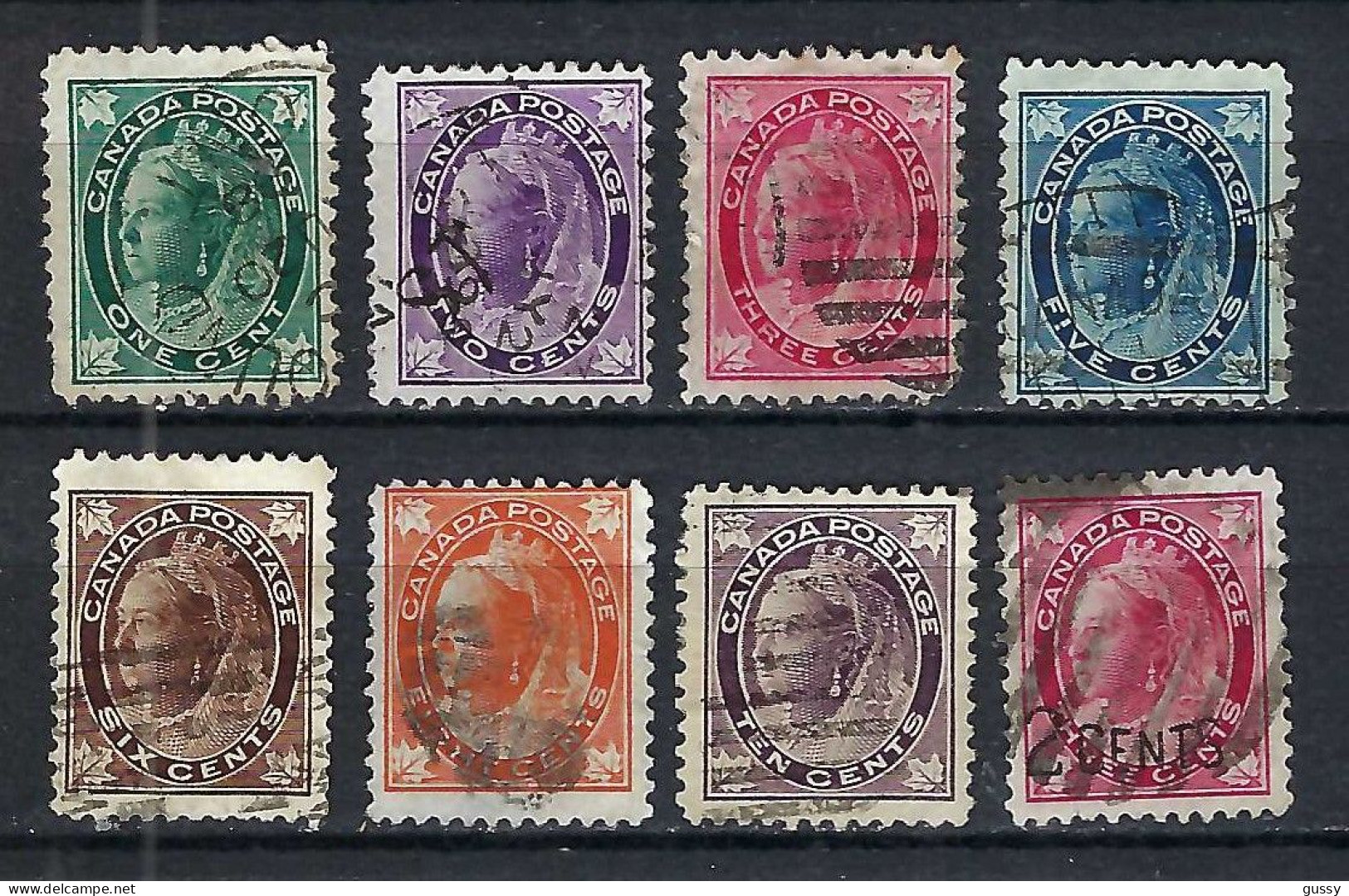 CANADA Ca.1897-98: Lot D' Obl. - Usados