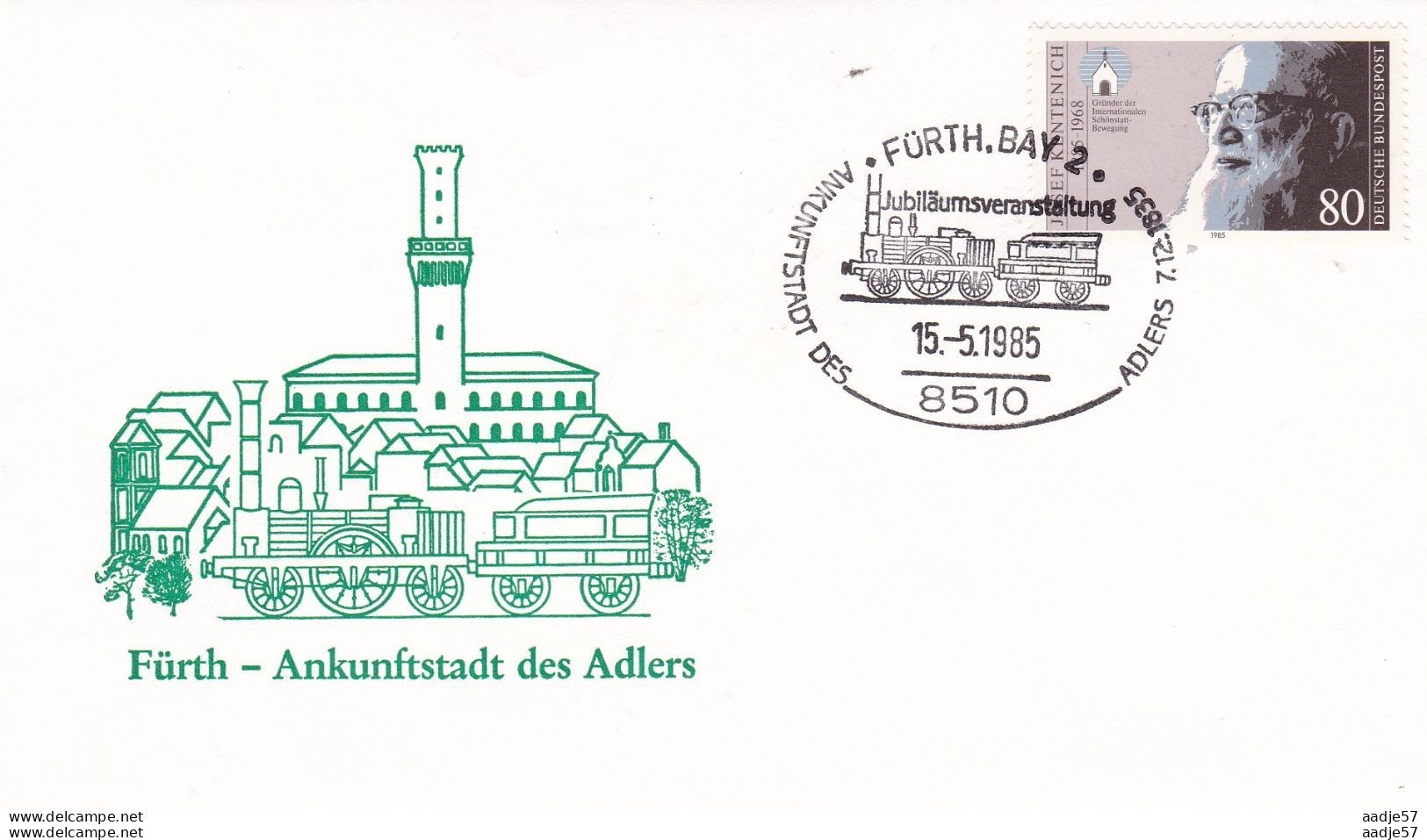 Germany Deutschland 150 Jahre Eisenbahnen Fürth.Bay 15-05-1985 - Trains