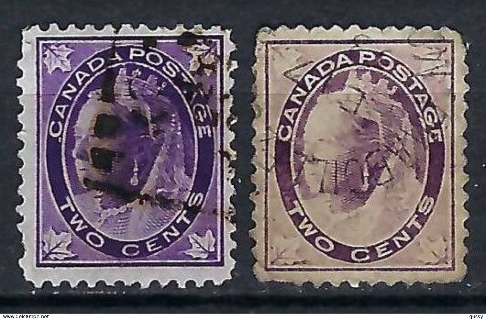 CANADA Ca.1897-98: Lot D' Obl., 2 Nuances - Usados