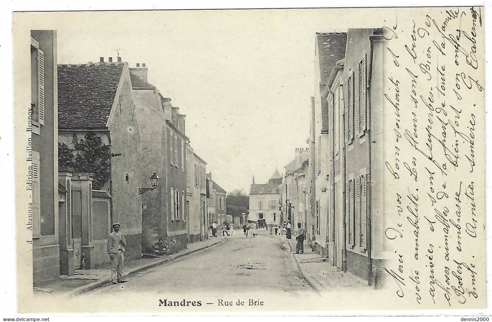 MANDRES (94) - Rue De Brie - Ed. Baillon, Brunoy - Mandres Les Roses