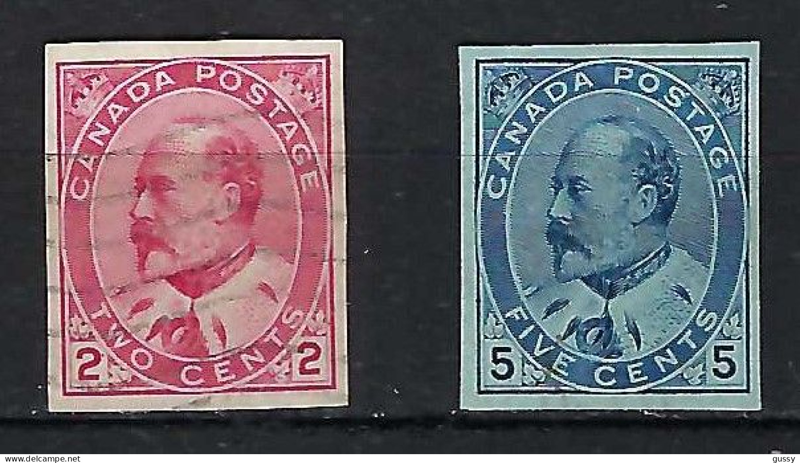 CANADA Ca.1898-1903: Les Y&T 79a-80a Obl. Forte Cote - Usati