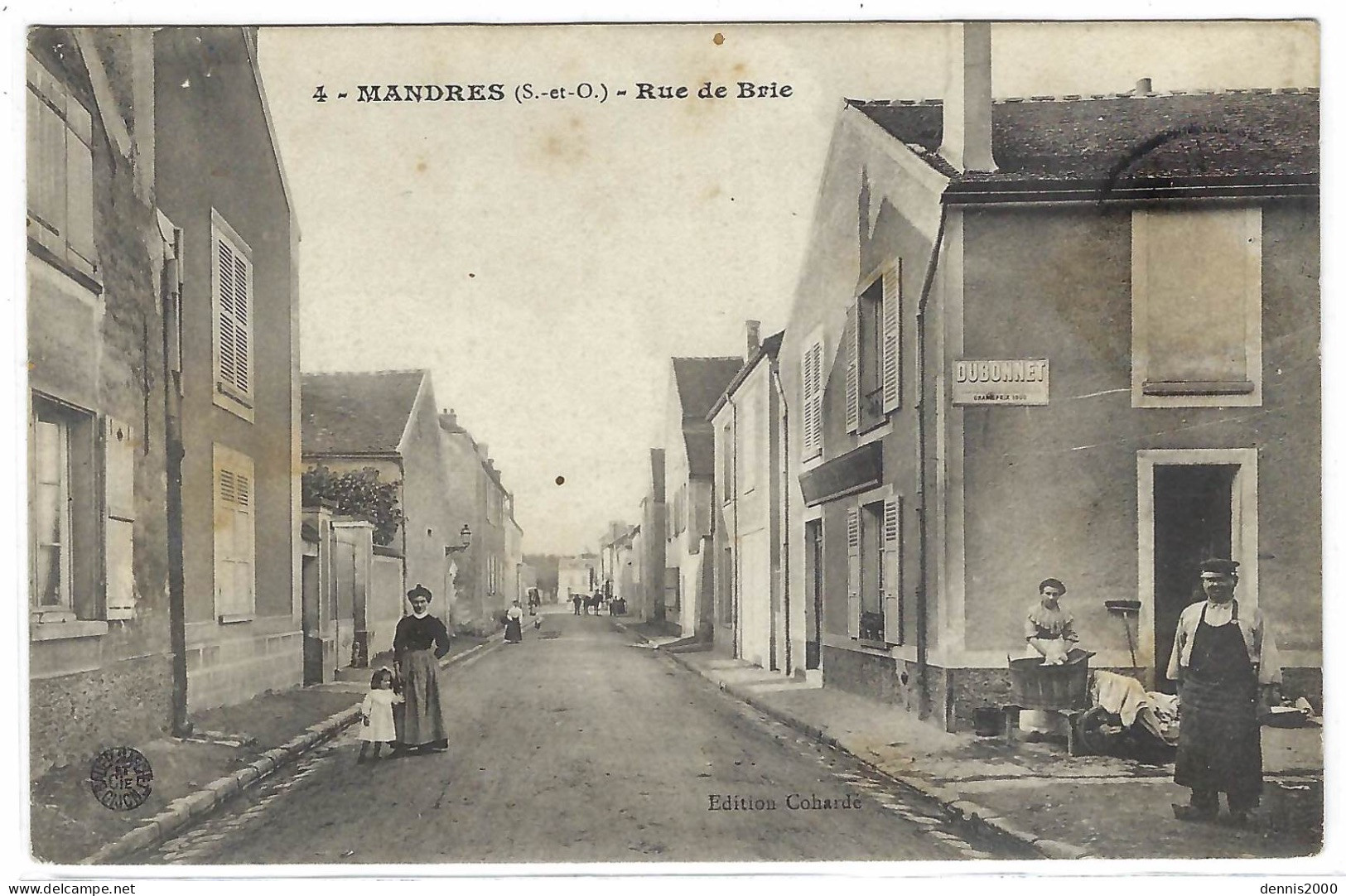 MANDRES (94) - Rue De Brie - BELLE ANIMATION - Ed. Cohardé - Mandres Les Roses