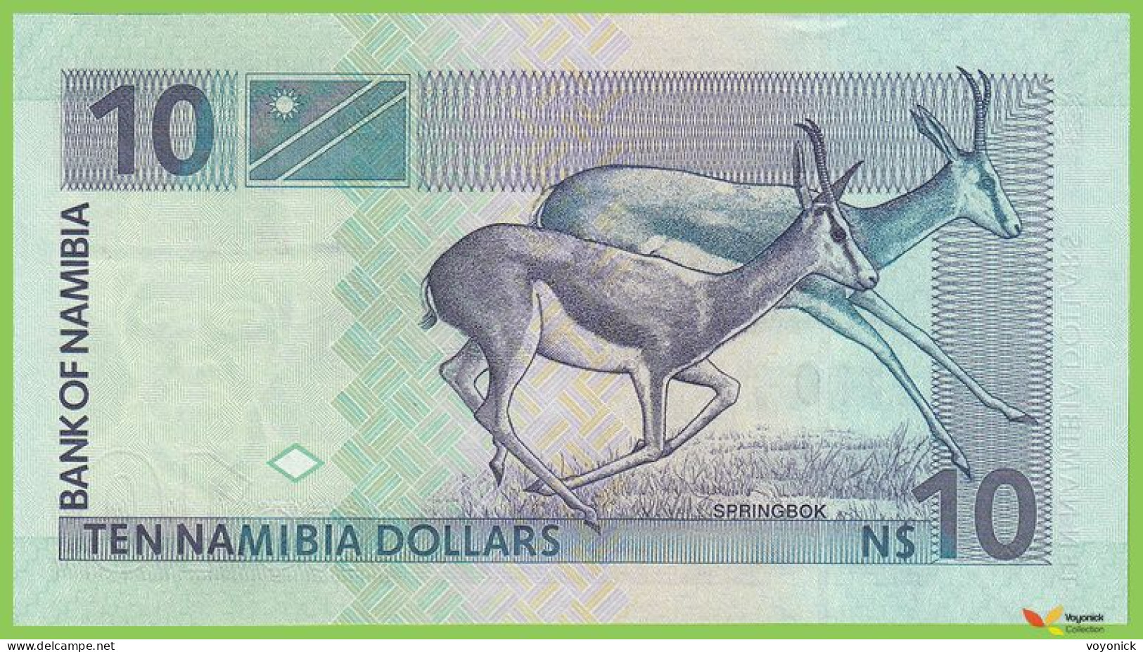 Voyo NAMIBIA 10 Dollars ND/2001(2009) P4c B204b B UNC - Namibie