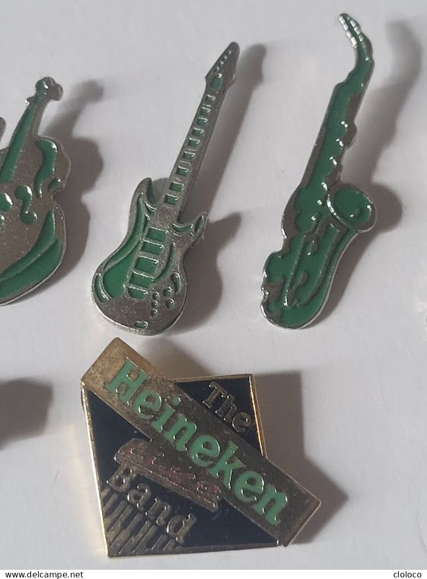 PINS PIN BIERE BEER BIER HEINEKEN MUSIQUE COLLECTION 7 PINS - Alimentation