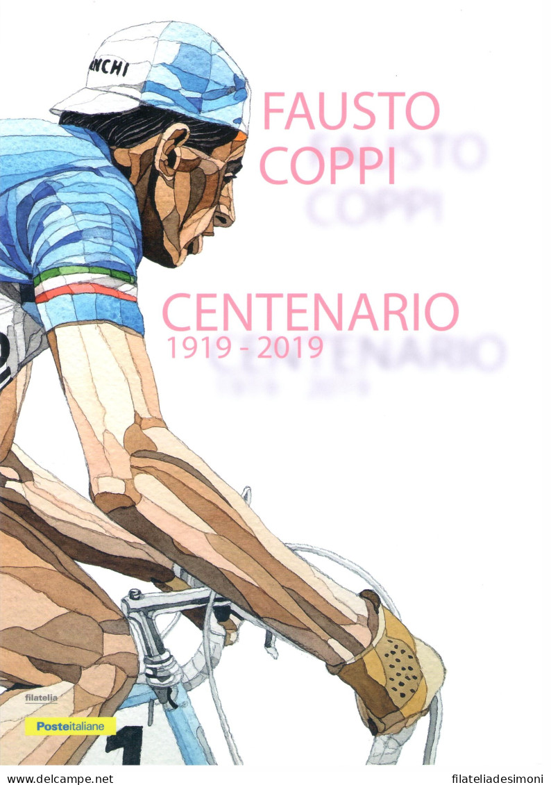 2019 Italia, Folder, Fausto Coppi Centenario Nascita N. 699 - MNH** - Presentatiepakket