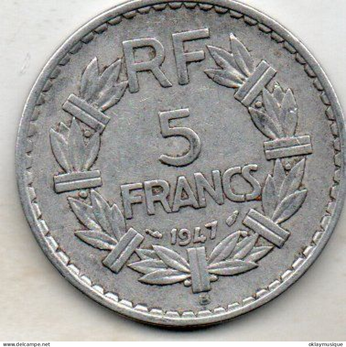 5 Francs 1947B - 5 Francs