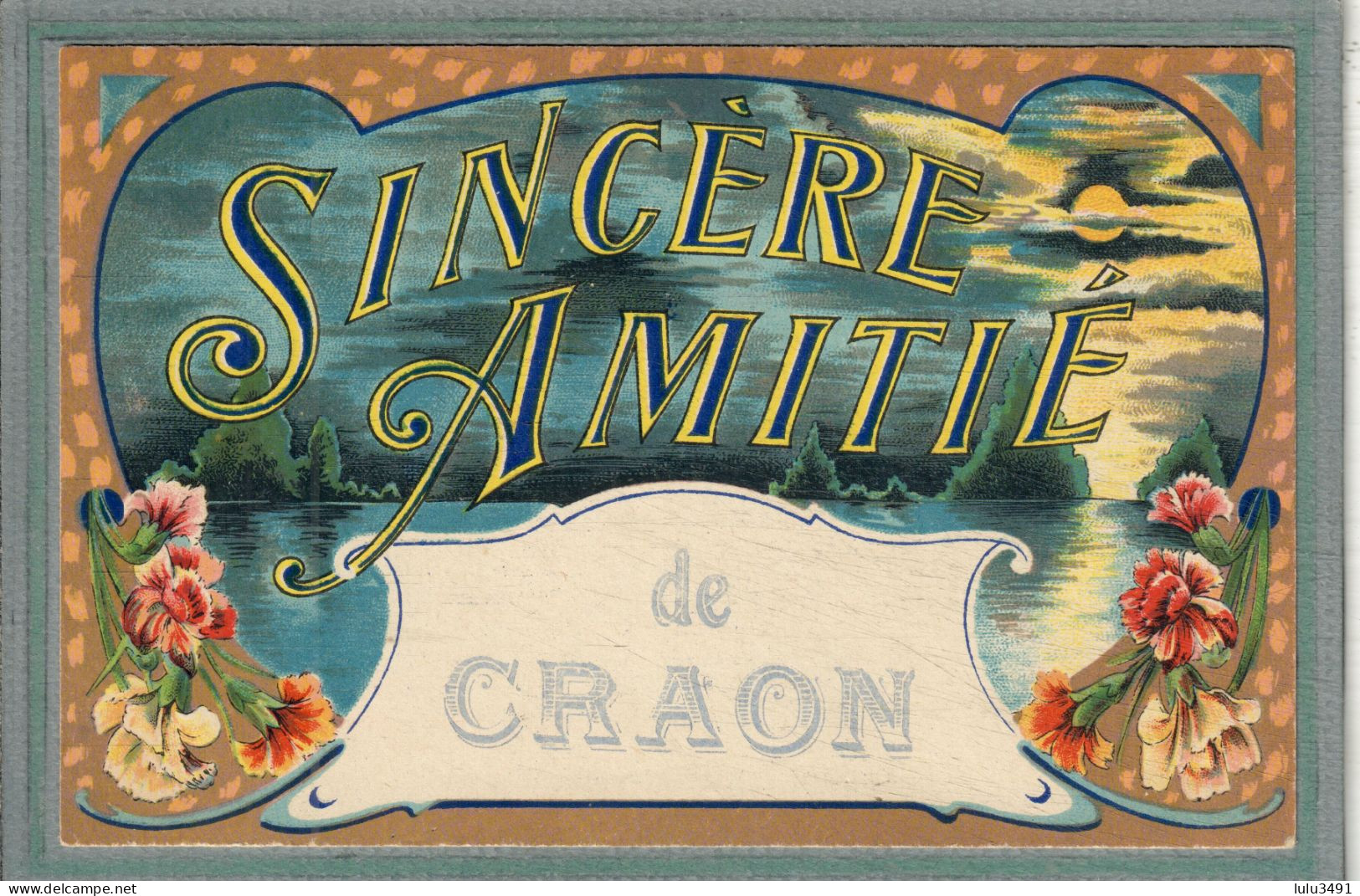 CPA (53) CRAON - Carte Fantaisie: Sincère Amitié De Craon - 1910 - Craon