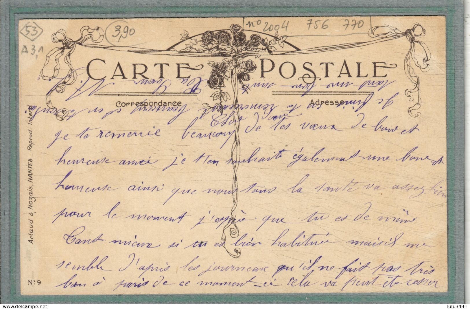 CPA (53) CRAON - Carte Fantaisie: Sincère Amitié De Craon - 1910 - Craon