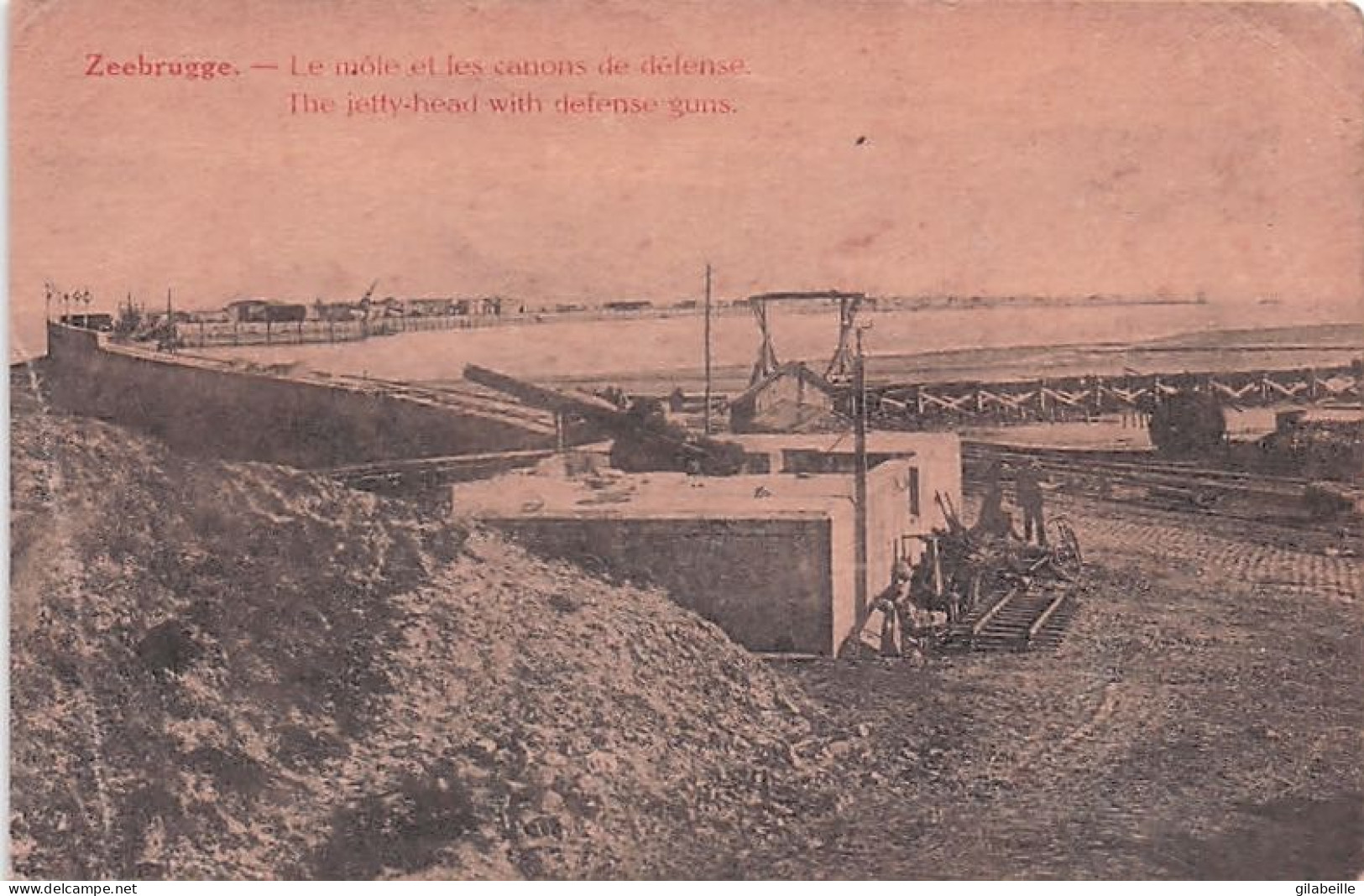 ZEEBRUGGE - Le Mole Et Les Canons De Defense - Zeebrugge