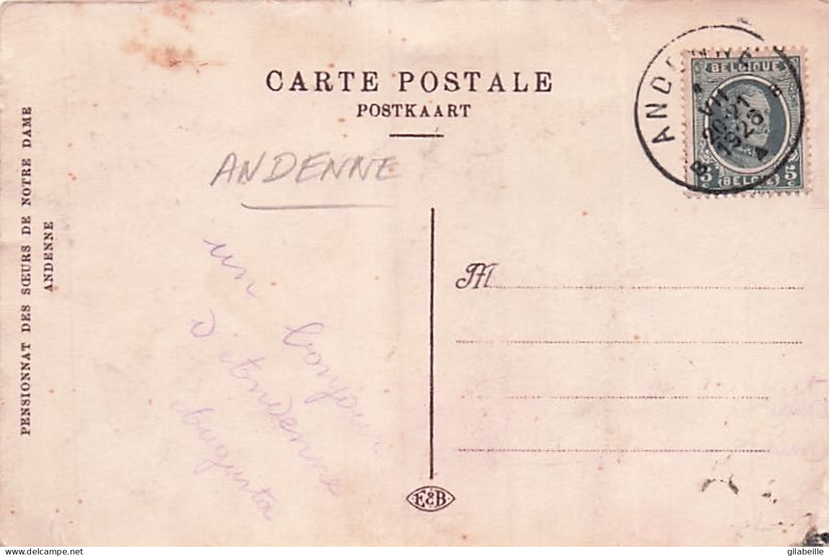 ANDENNE - Pensionnat Des Soeurs Façade Intérieure - 1928 - Andenne