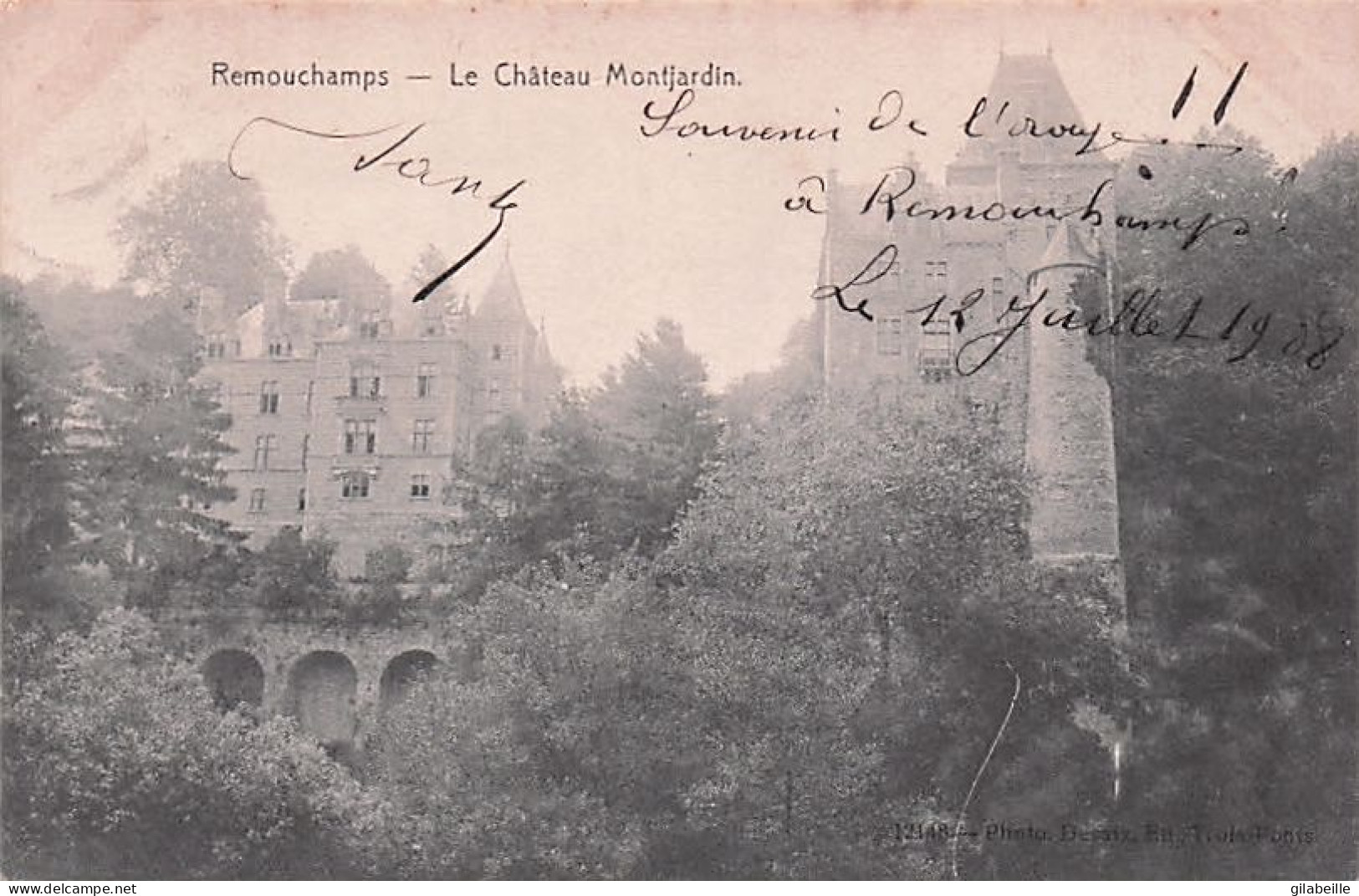 Aywaille -  REMOUCHAMPS - Chateau Montjardin - 1908 - Aywaille