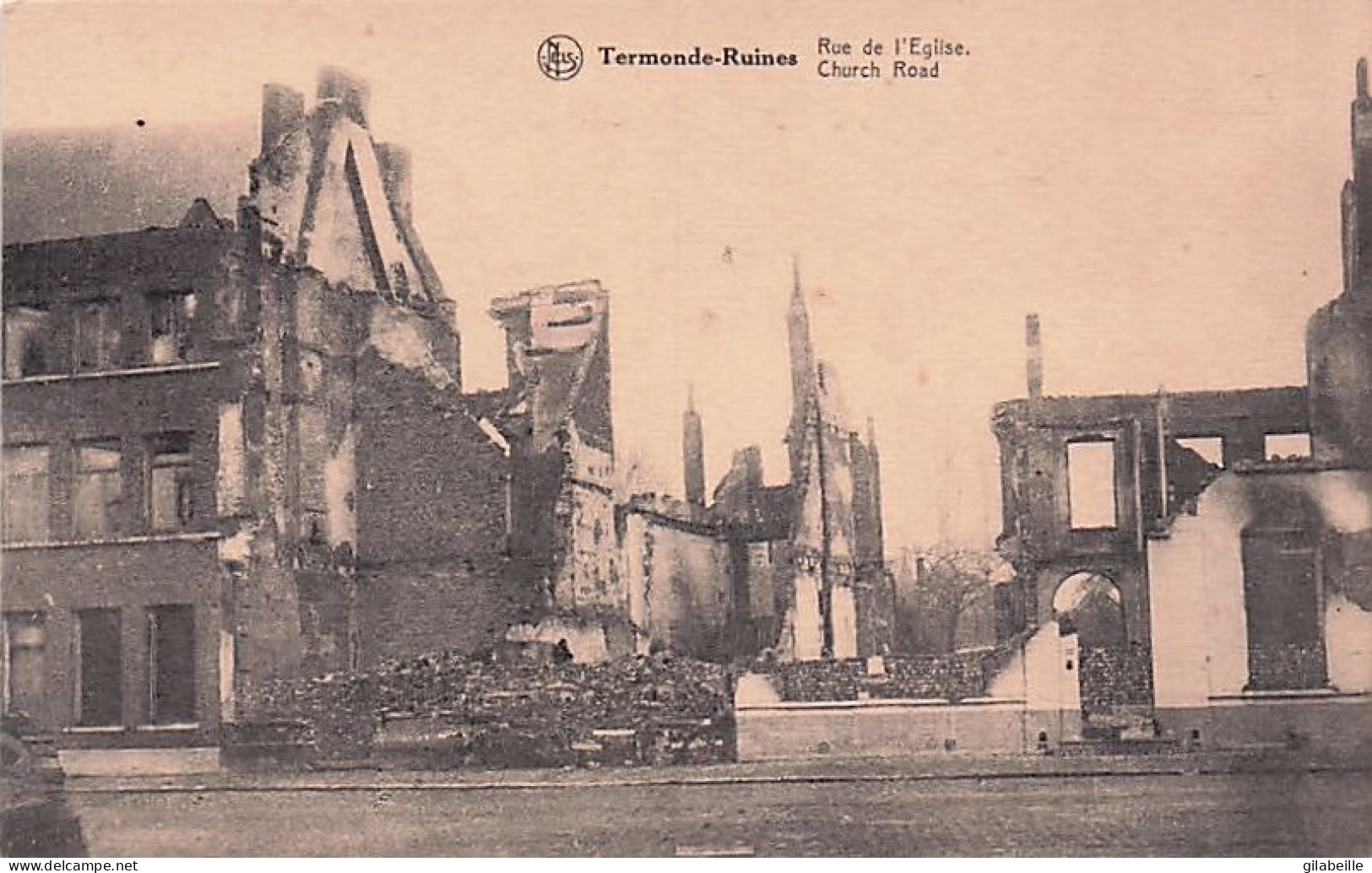 DENDERMONDE - TERMONDE - Les Ruines De Termonde - Rue De L'église - Dendermonde