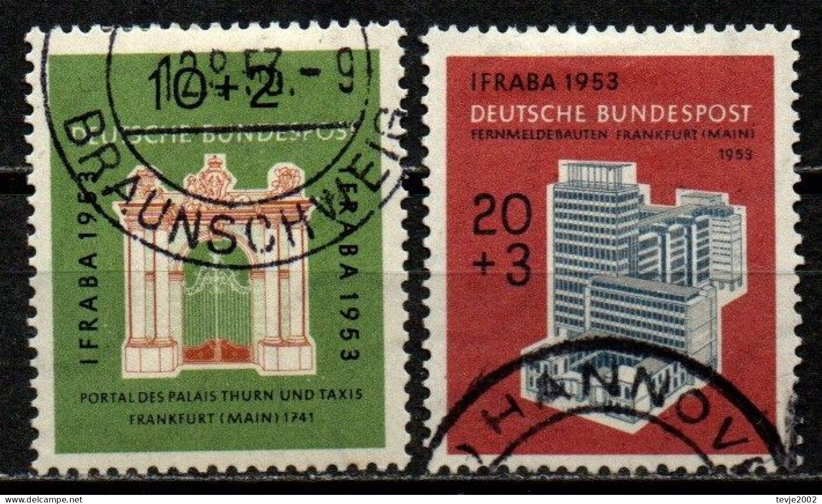 Deutschland Bund 1953 - Mi.Nr. 171 - 172 - Gestempelt Used - Gebraucht