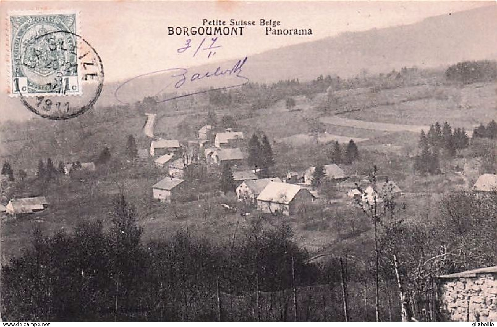 Stoumont - BORGOUMONT - Panorama Du Village - 1911 - Stoumont