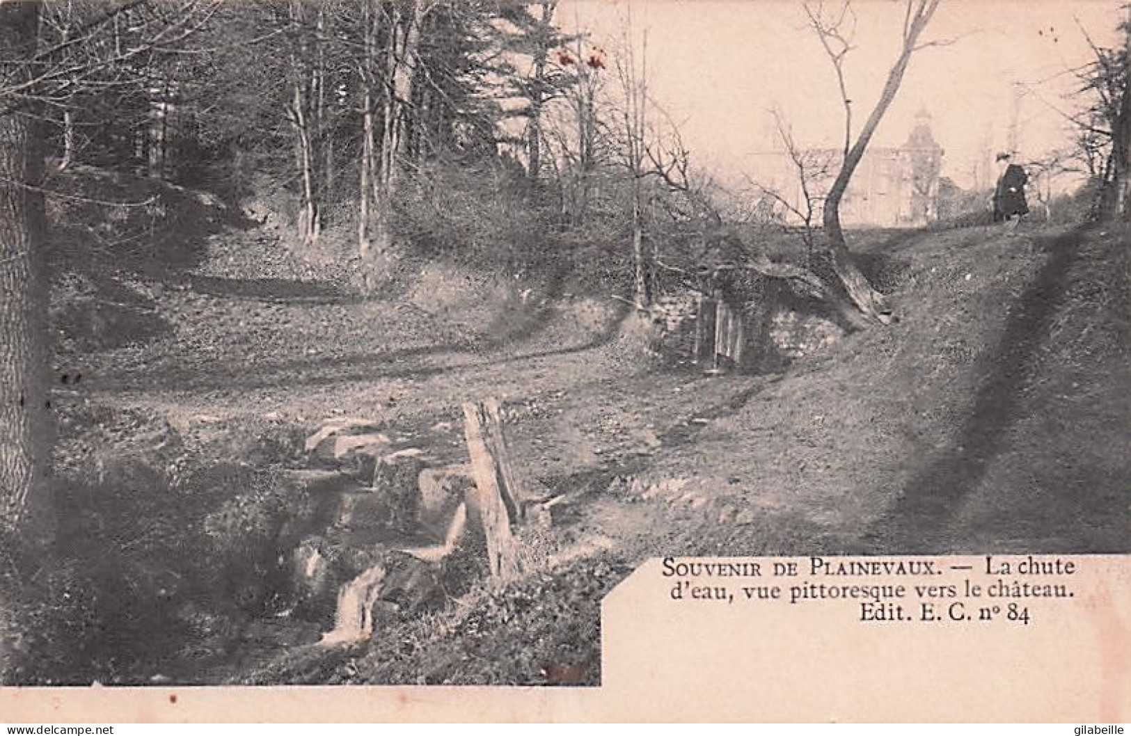 Neupre - Souvenir De Plainevaux.- La Chute D'eau, Vue Pittoresque Vers Le Château. - Neupre
