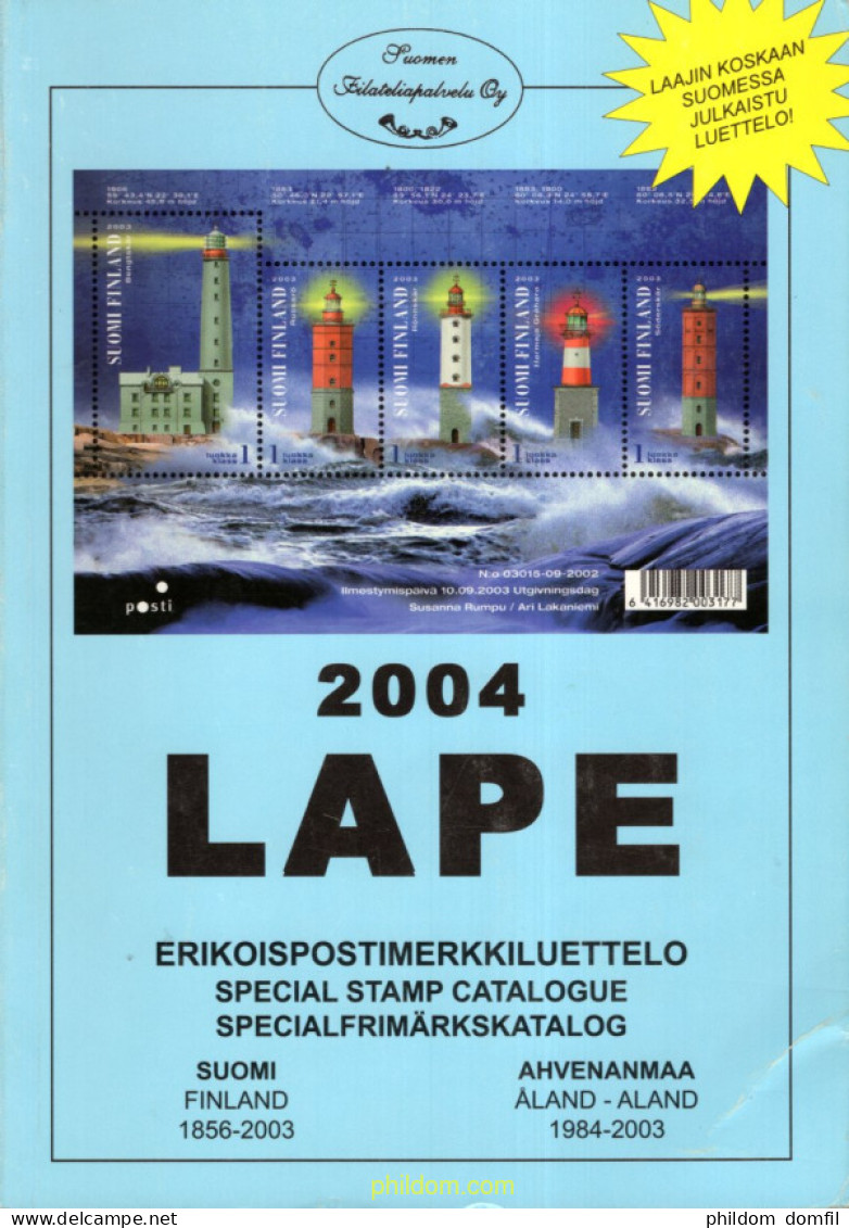 Lape 2004 Erikoispostimerkkiluettelo Special Stamp Catalogue - Thema's