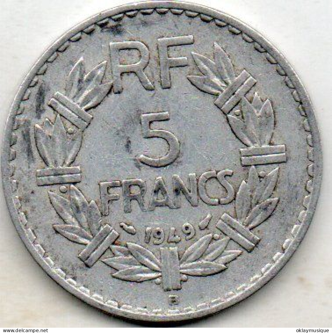 5 Francs 1949B - 5 Francs