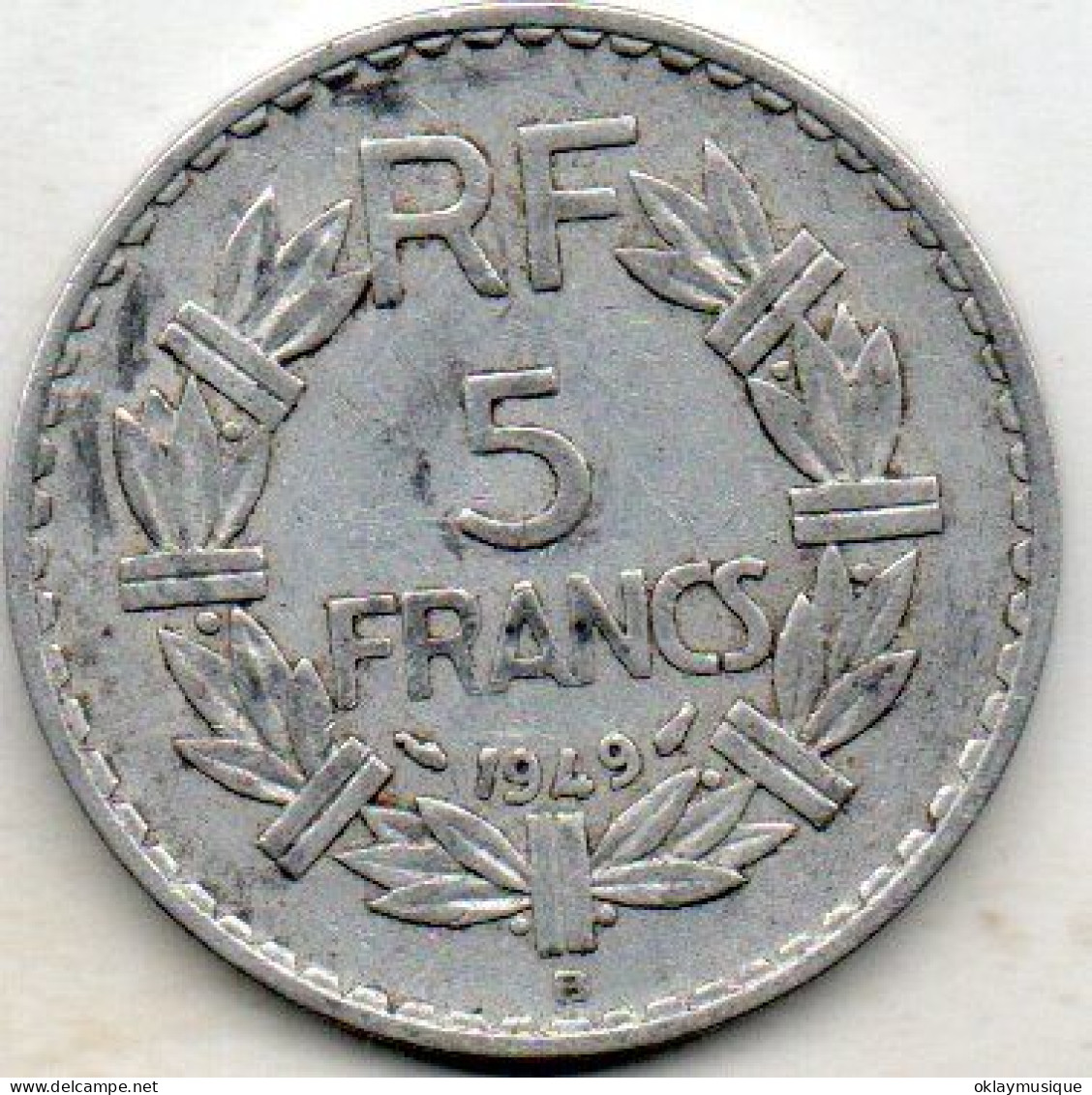 5 Francs 1949a - Sonstige & Ohne Zuordnung