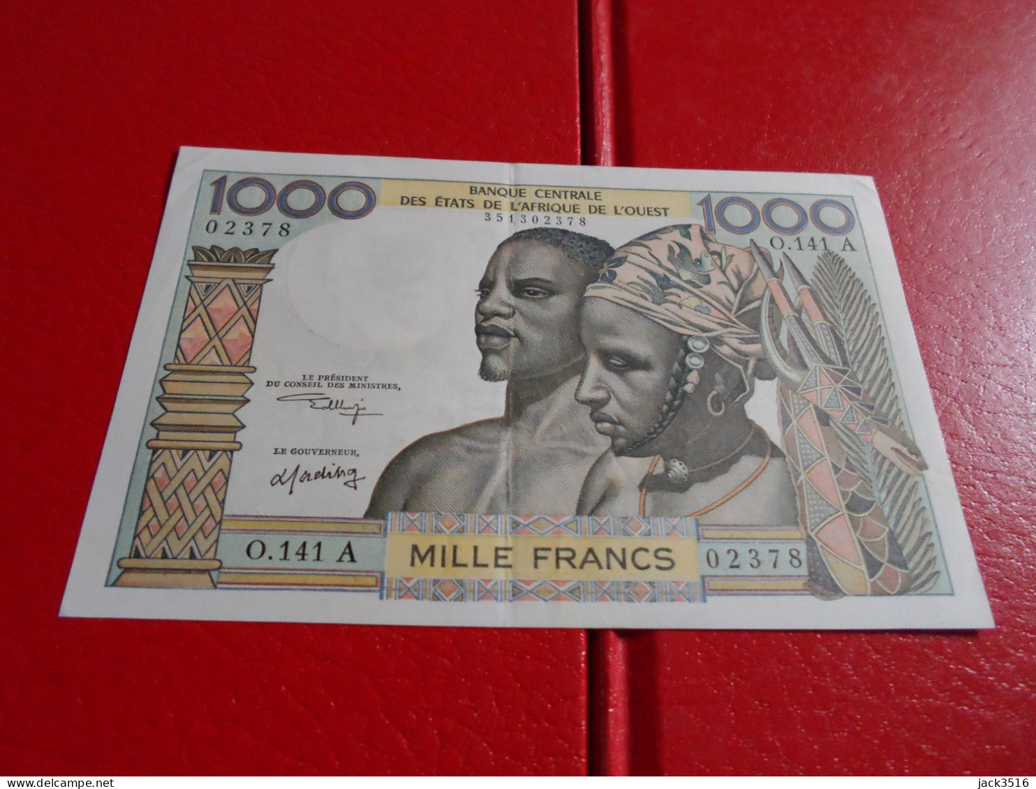 1000 Francs Côte D'voire 1965 Spl/au 02378 - Other - Africa