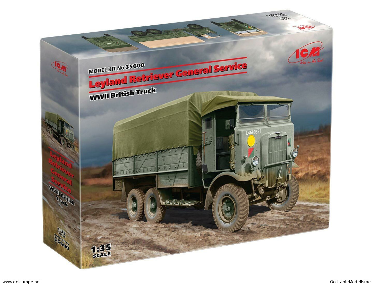 ICM - LEYLAND RETRIEVER 6x4 General Service Maquette Kit Plastique Réf. 35600 Neuf NBO 1/35 - Véhicules Militaires