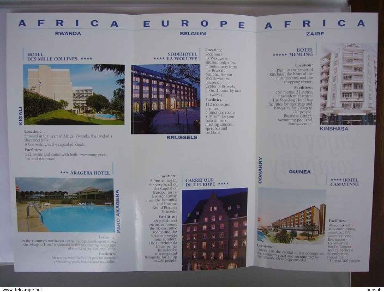 Avion / Airplane / Sabena / Sabena Hotels / Dépliant 3 Volets - Advertenties