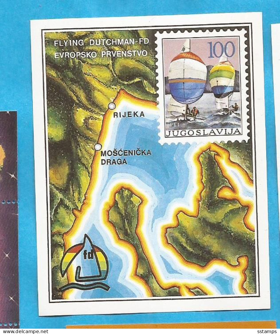 24---1  1986      JUGOSLAVIJA JUGOSLAWIEN  EUROPA SEGEL BOTE    MNH - Ungebraucht