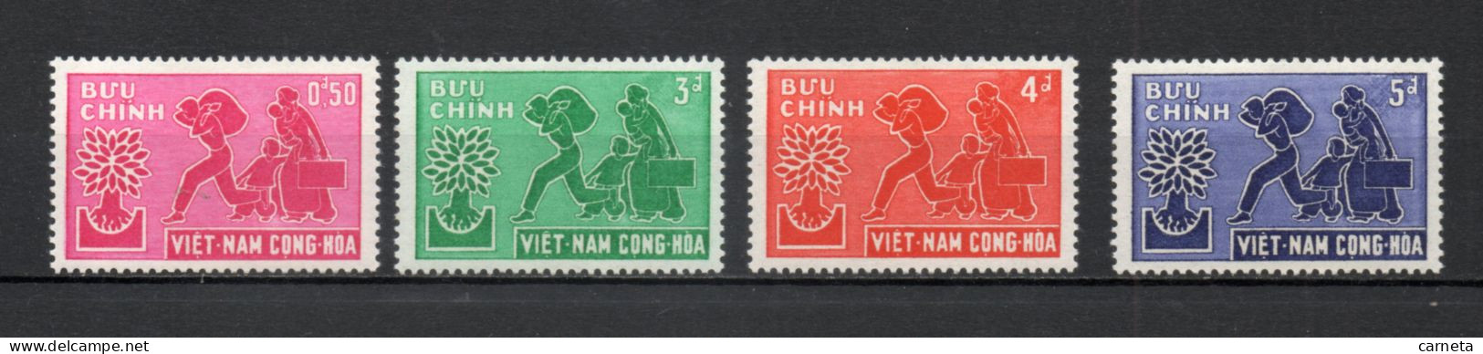 VIETNAM DU SUD   N° 134 à 137    NEUFS SANS CHARNIERE COTE 4.00€    ANNEE DU REFUGIE - Vietnam