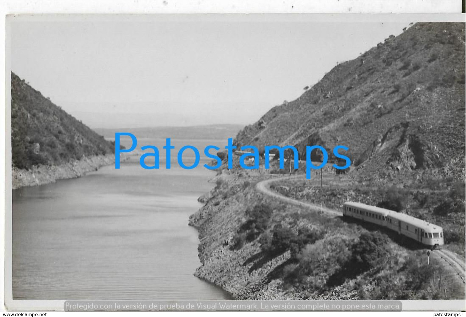 226708 ARGENTINA CORDOBA EMBALSE DEL DIQUE SAN ROQUE TREN TRAIN POSTAL POSTCARD - Argentinien