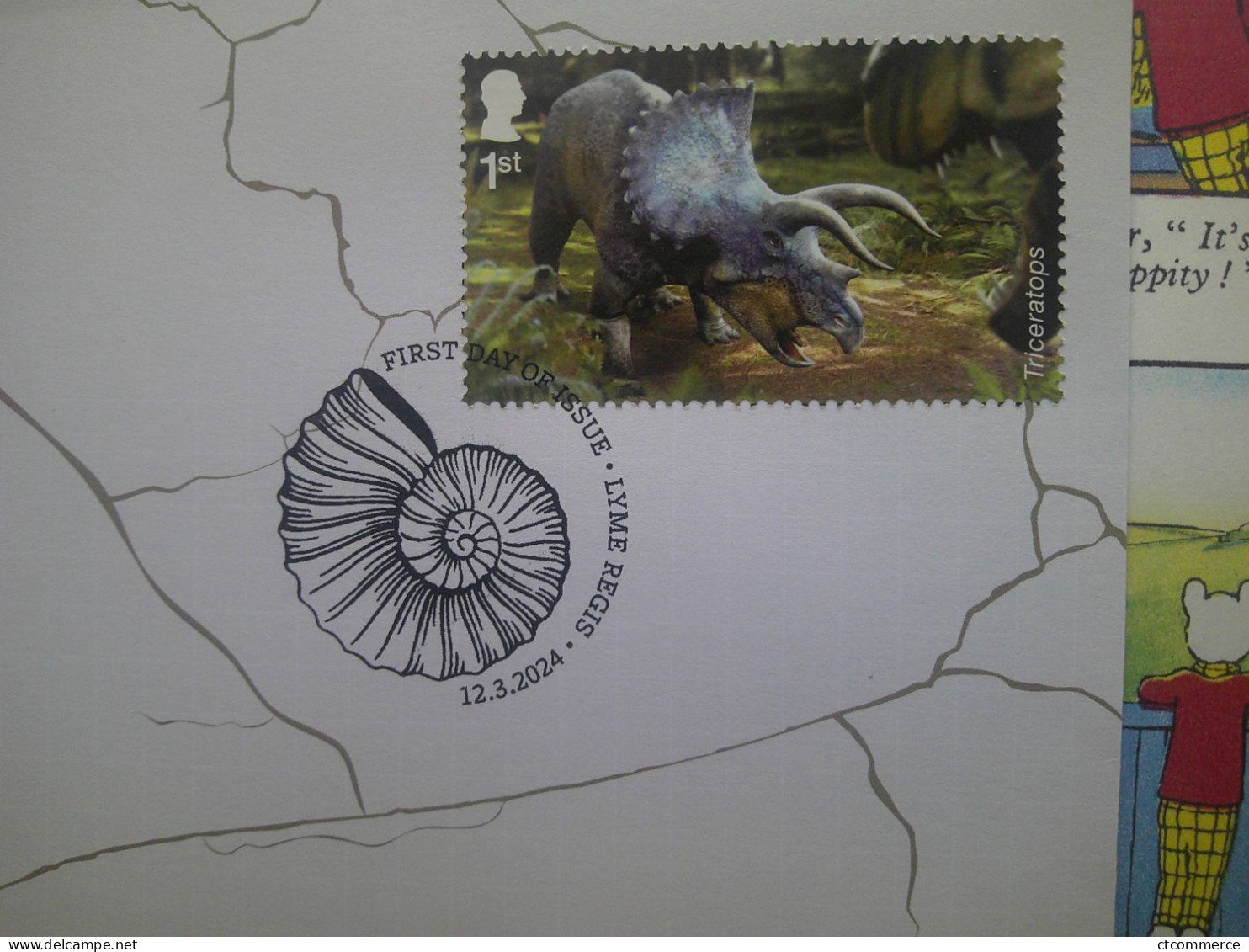 12 covers avec stamps The Age of the Dinosaurs, 12 enveloppes avec timbres L'Âge des Dinosaures, FDC