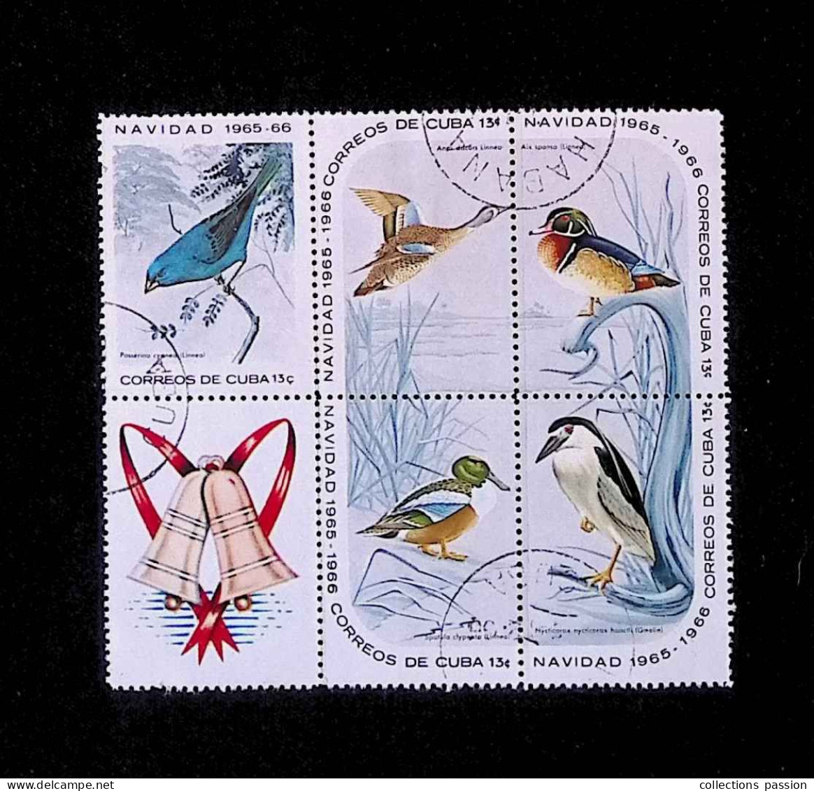 CL, Blocs-feuillets, Block, Cuba, 1965-1966, Navidad, Oiseaux, 2 Scans - Blocks & Sheetlets