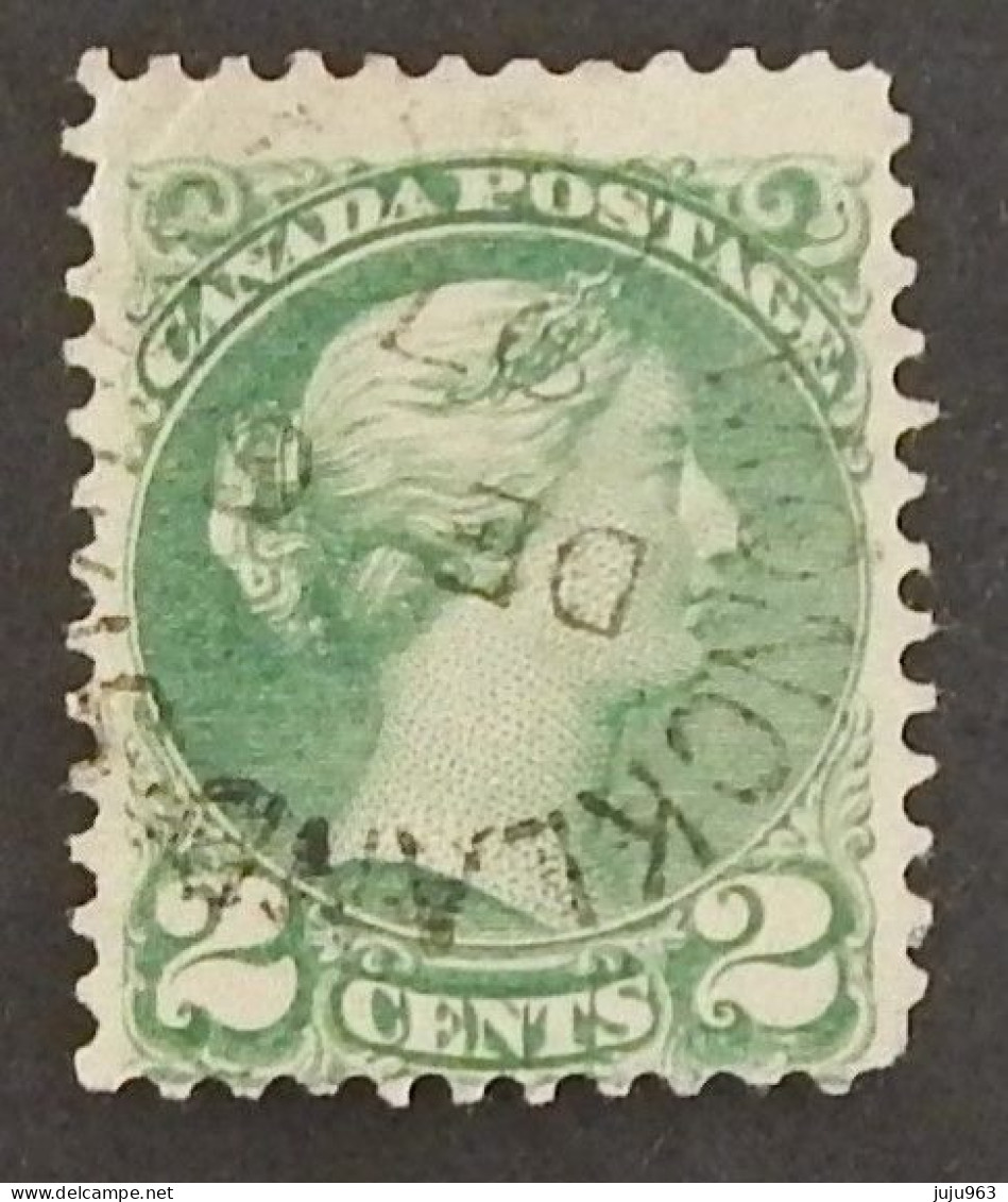 CANADA YT 29 OBLITERE "REINE VICTORIA" ANNÉES 1870/1893 - Used Stamps