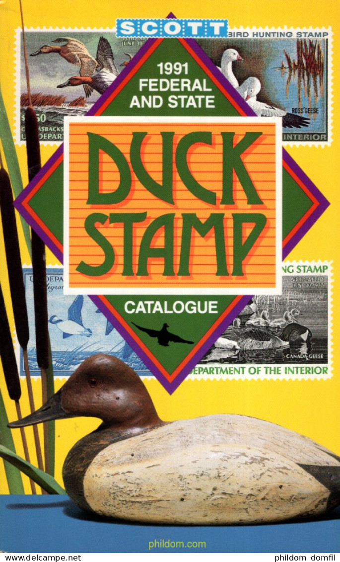 Duck Stamp Data And 1991 Federal & State Duck Stamp Catalogue - Tematiche