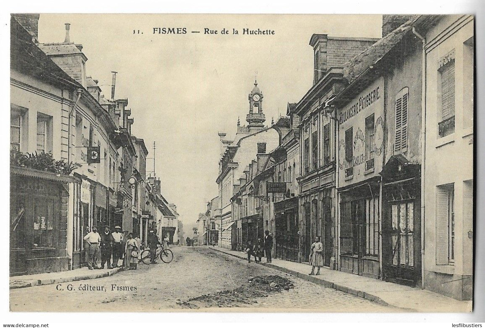 CPA 51 FISMES Rue De La Huchette - Fismes